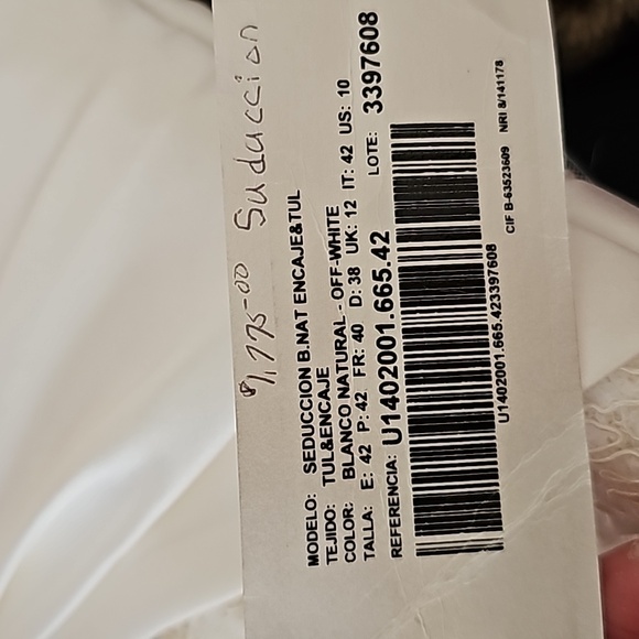 NWT size 10 LA SPOSA wedding dress - Picture 15 of 15